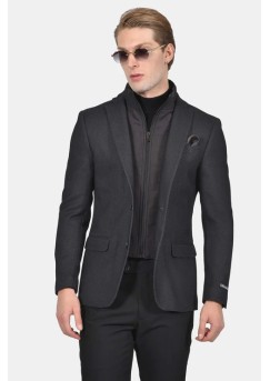 Blazer Casual with Detachable Collar