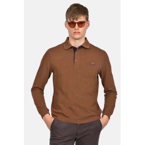 Polo Pique Long Sleeve Cotton 100%