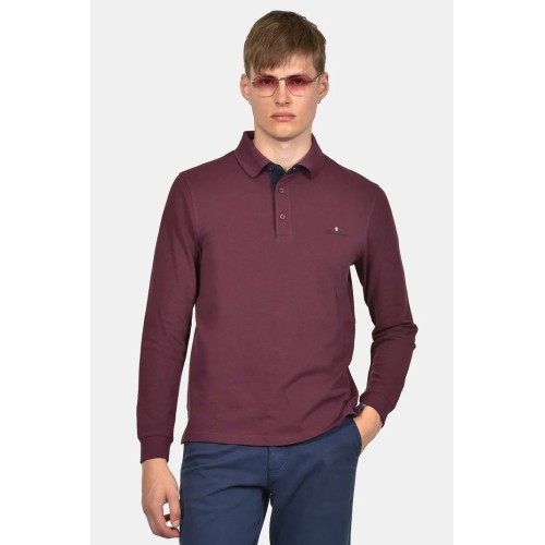 Polo Pique Long Sleeve Cotton 100%