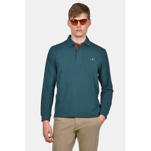 Polo Pique Long Sleeve Cotton 100%