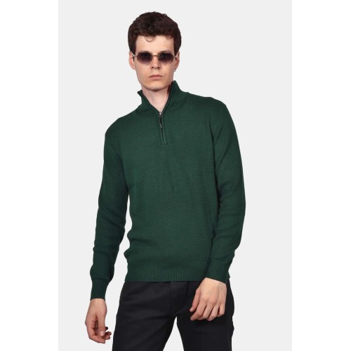 Half-zip Blouse Cotton 100% 