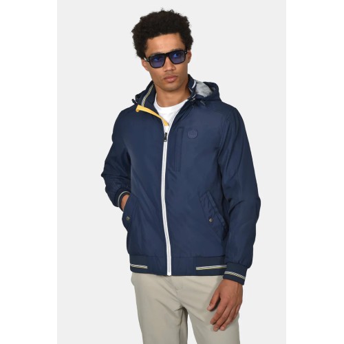 Jacket with Hood & Sport Detail