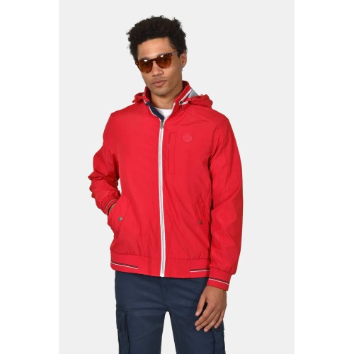 Jacket with Hood & Sport Detail