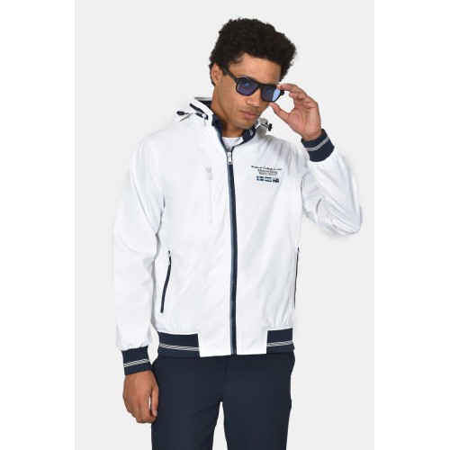 Jacket with Hood & Contrast Detail