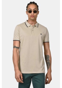 Polo 100% Cotton with Striped Trims