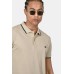 Polo 100% Cotton with Striped Trims