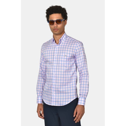 Shirt Cotton with Plaid pattern