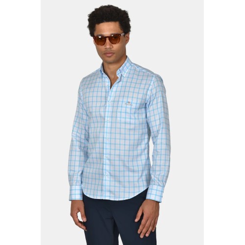 Shirt Cotton with Plaid pattern