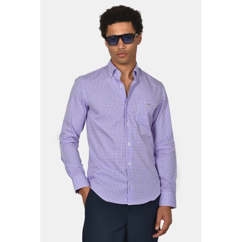 Shirt Cotton with Plaid pattern