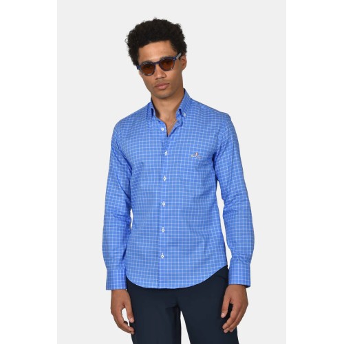 Shirt Cotton with Plaid pattern